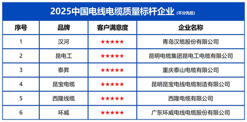 2025中國電線電纜質量標桿企業 重慶技術服務助力質量強國建設，引領行業高質量轉型